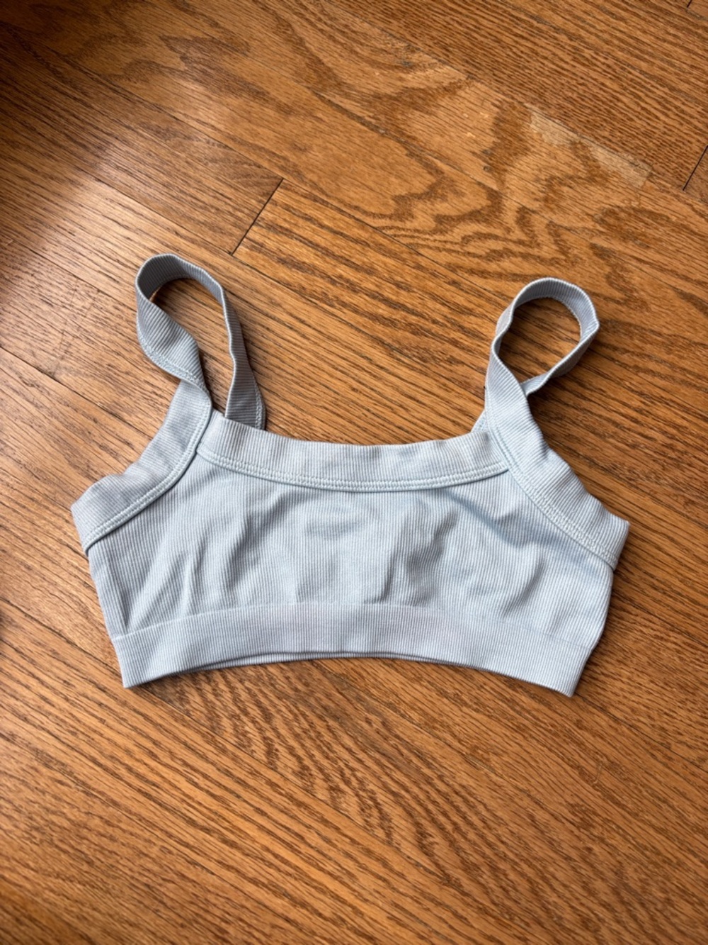 Urban Outfitters Light Blue Ribbed Stretch Bralette